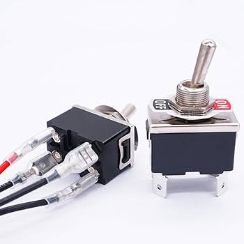 TTY（3点） TWTADE 3 Pcs Latching Toggle Rocker Switches 3 Pin 3